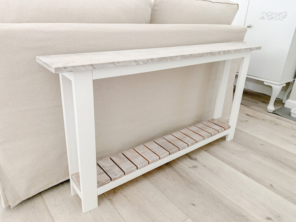Easy DIY Custom Wood Console Table