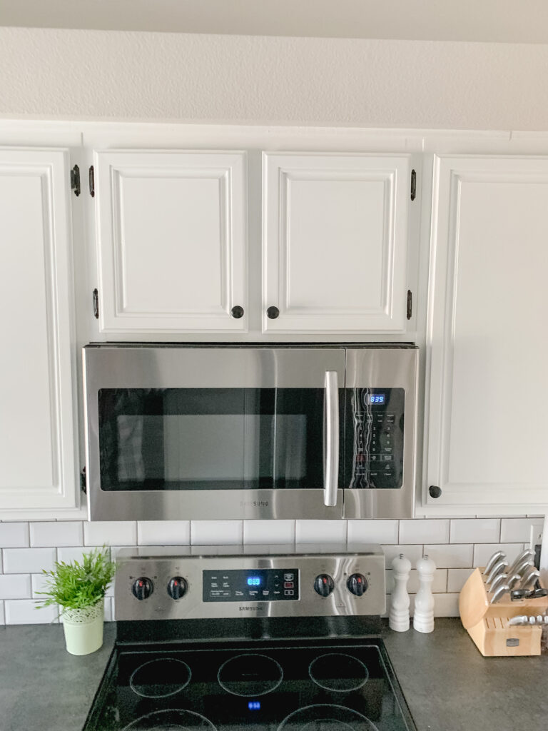 shorten cabinet for microwave