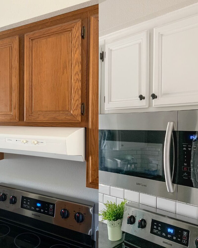 How to Shorten a Kitchen Cabinet to Install a Microwave Above the Range