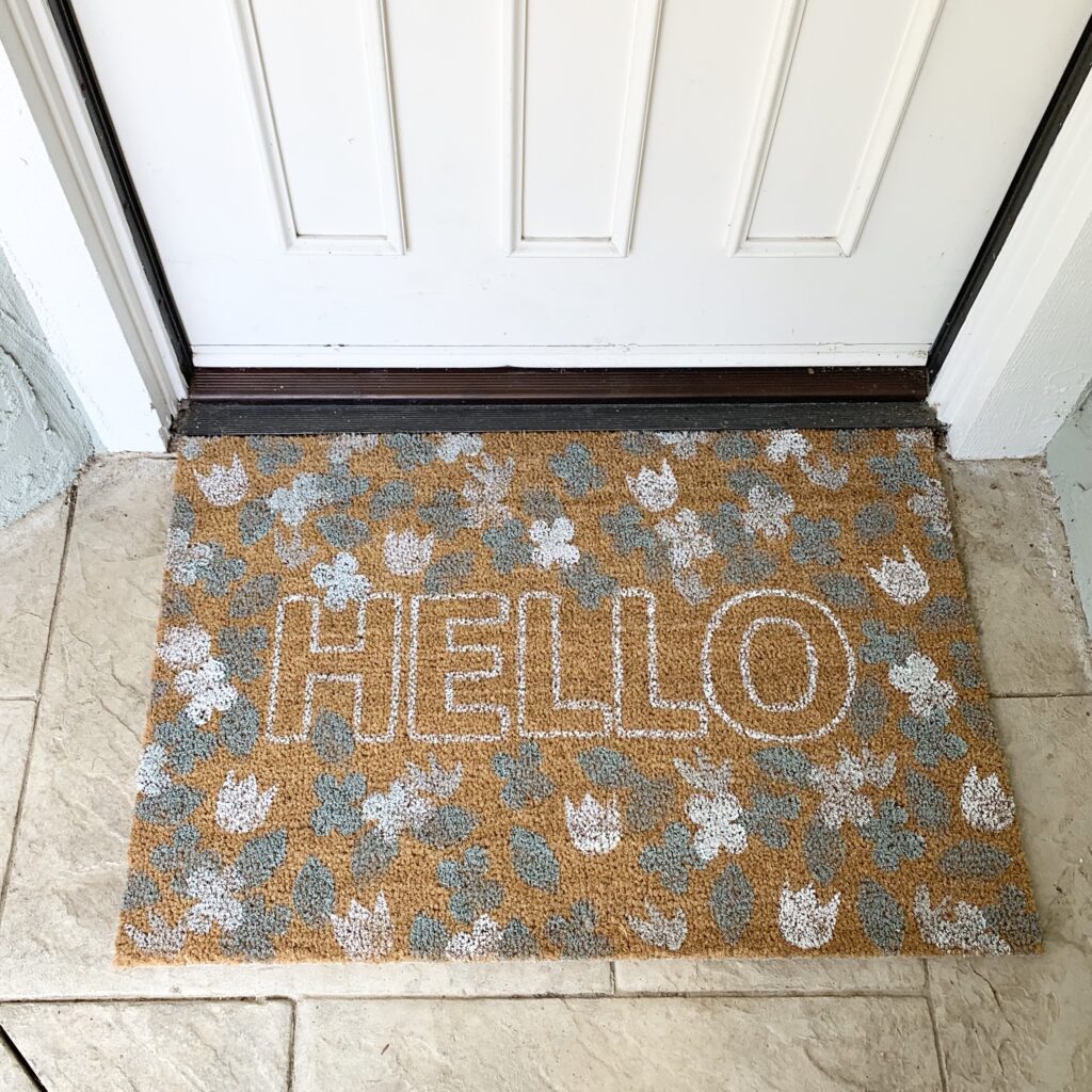 DIY painted doormat