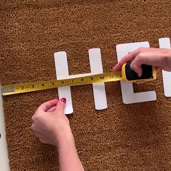 DIY coir doormat
