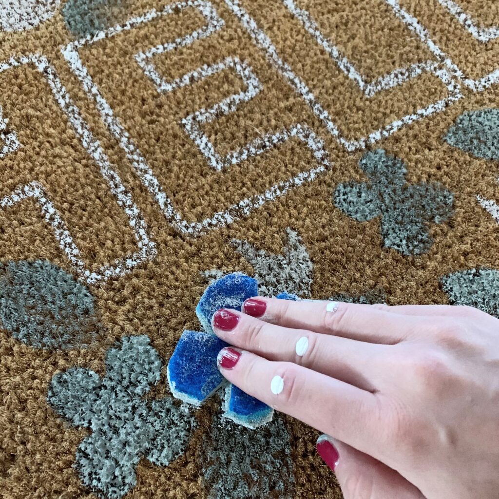 DIY coir doormat