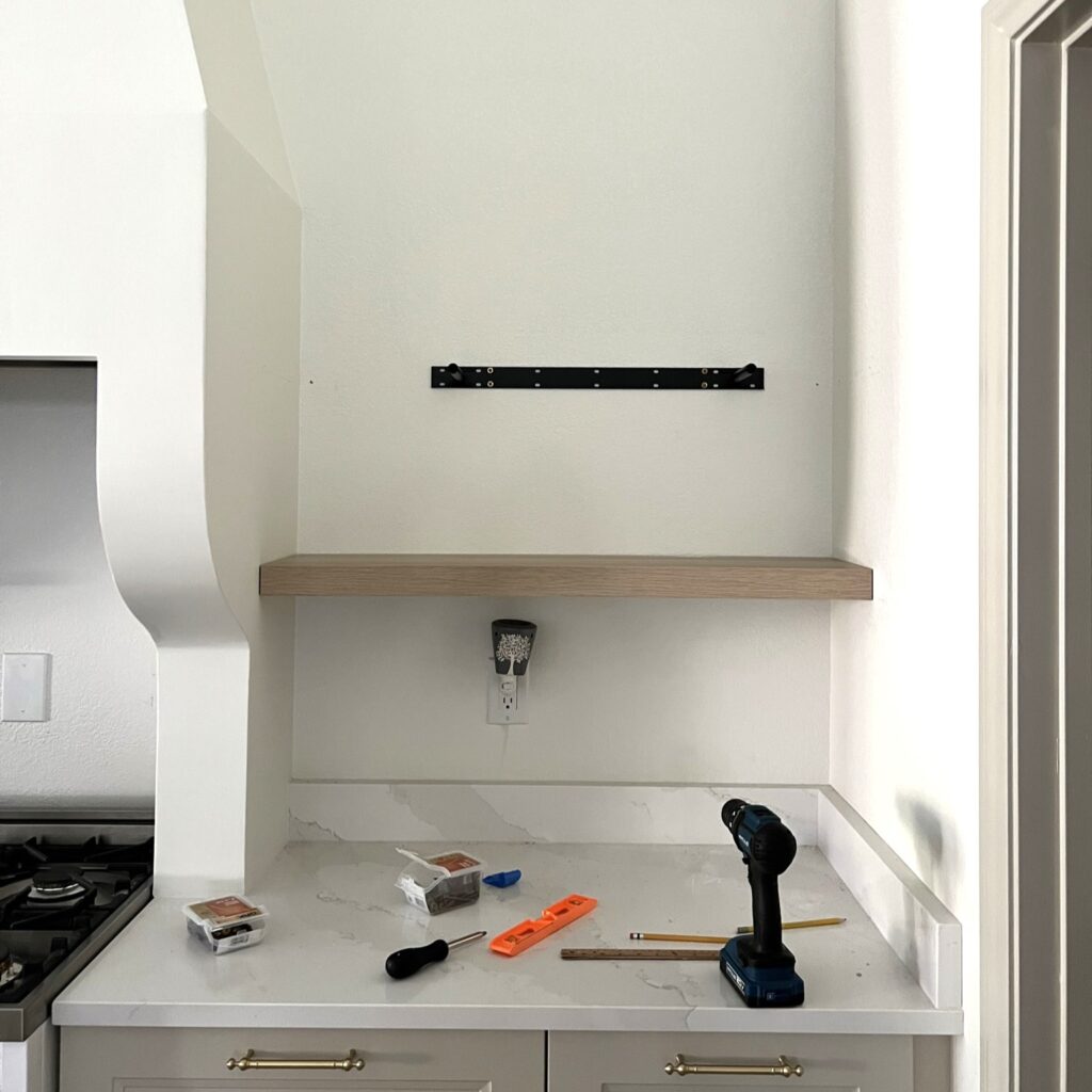 IKEA LACK shelf in white oak