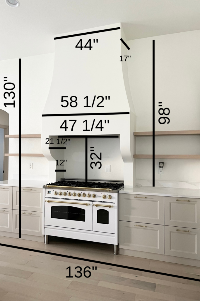 DIY range hood dimensions