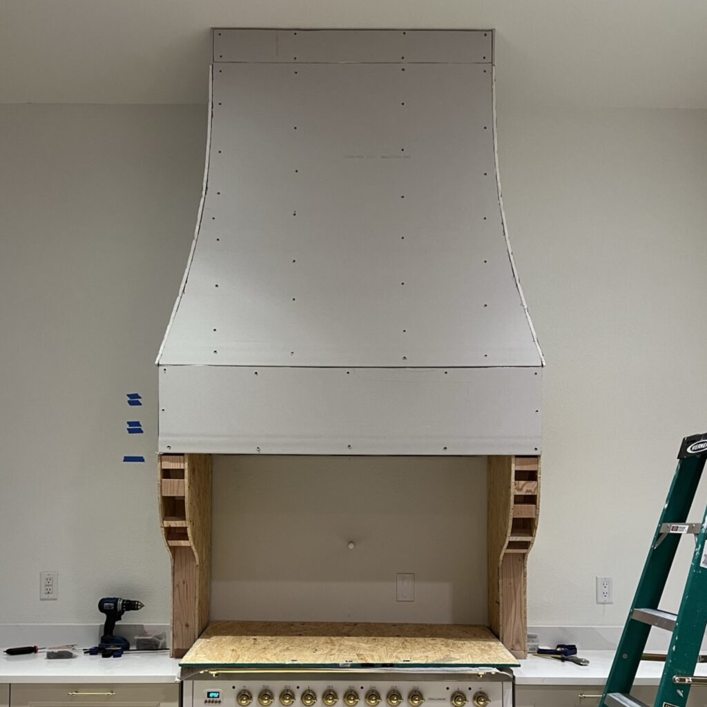range hood drywall