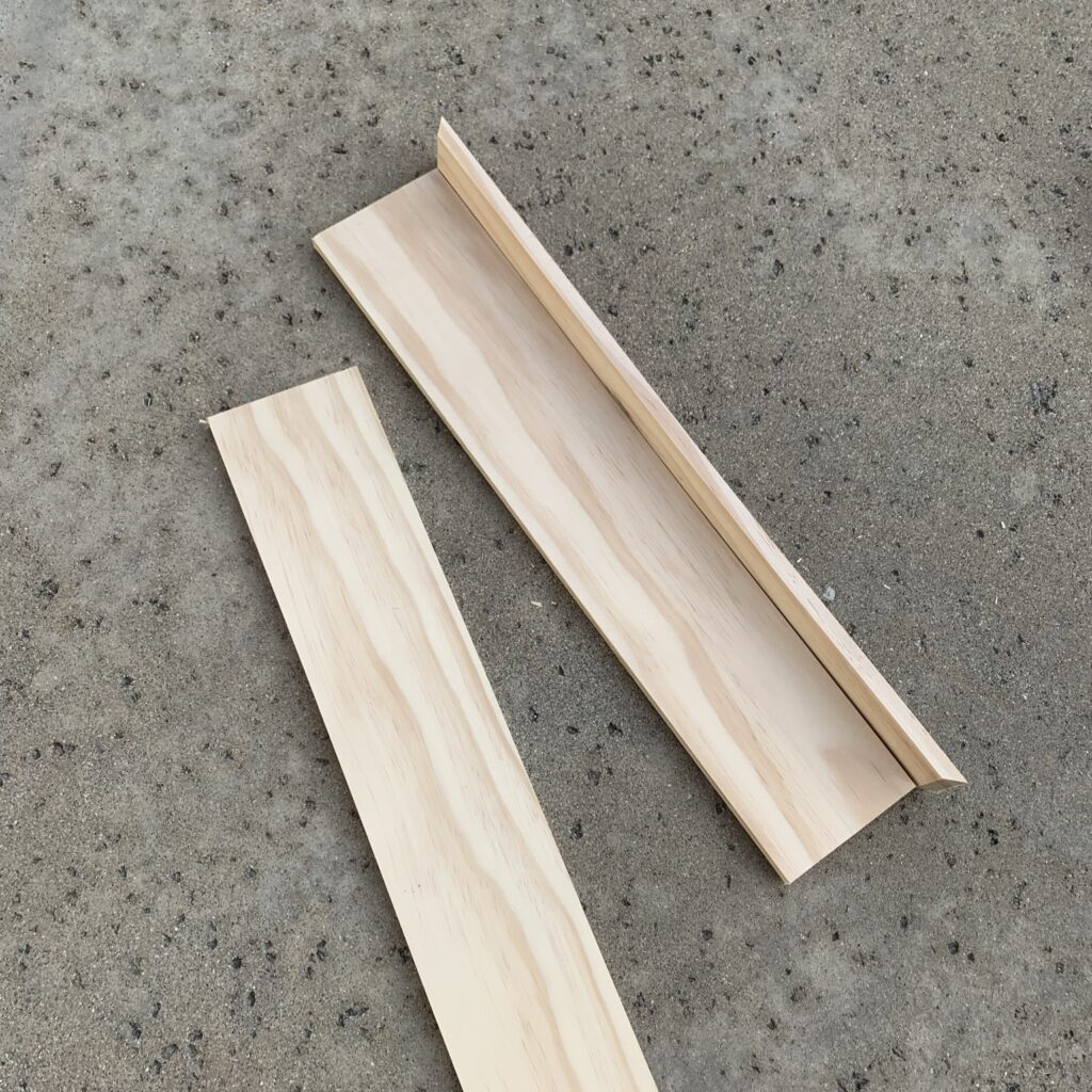 cut bathroom floating shelves