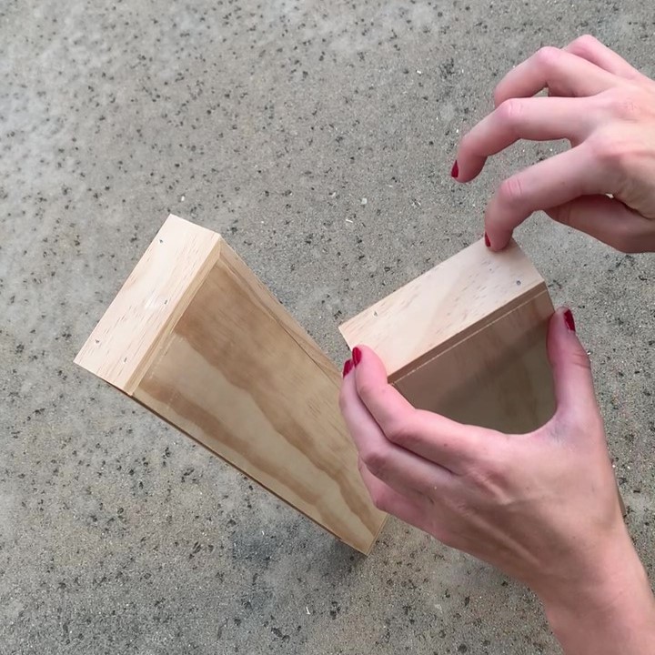 fill nail holes in floating shelf