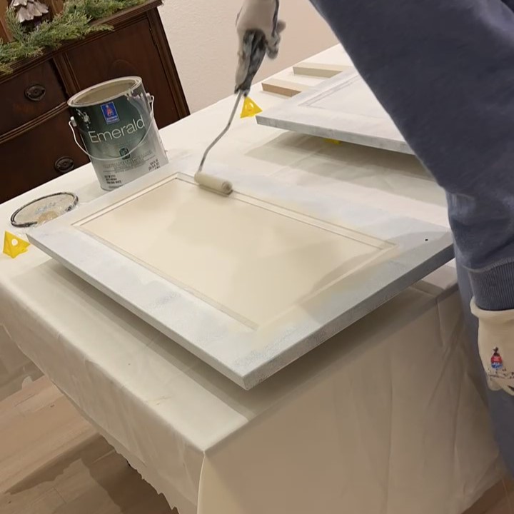 repainting IKEA kitchen cabinets