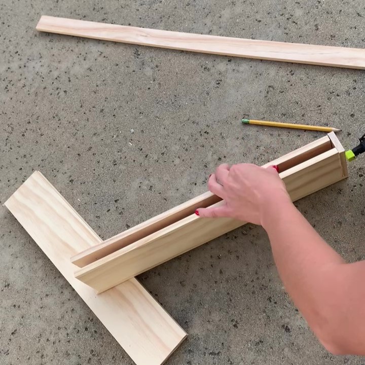 nail gun floating shelf