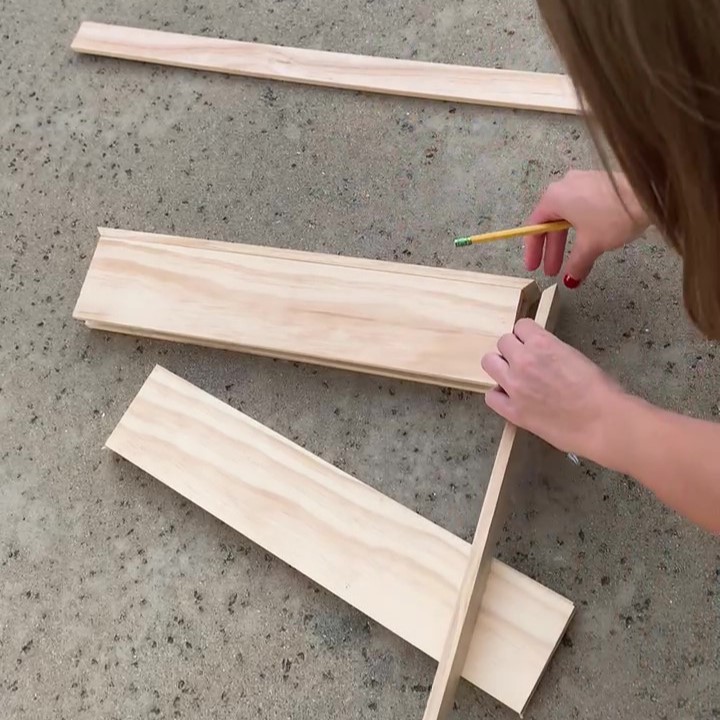 cut sides of floating shelf