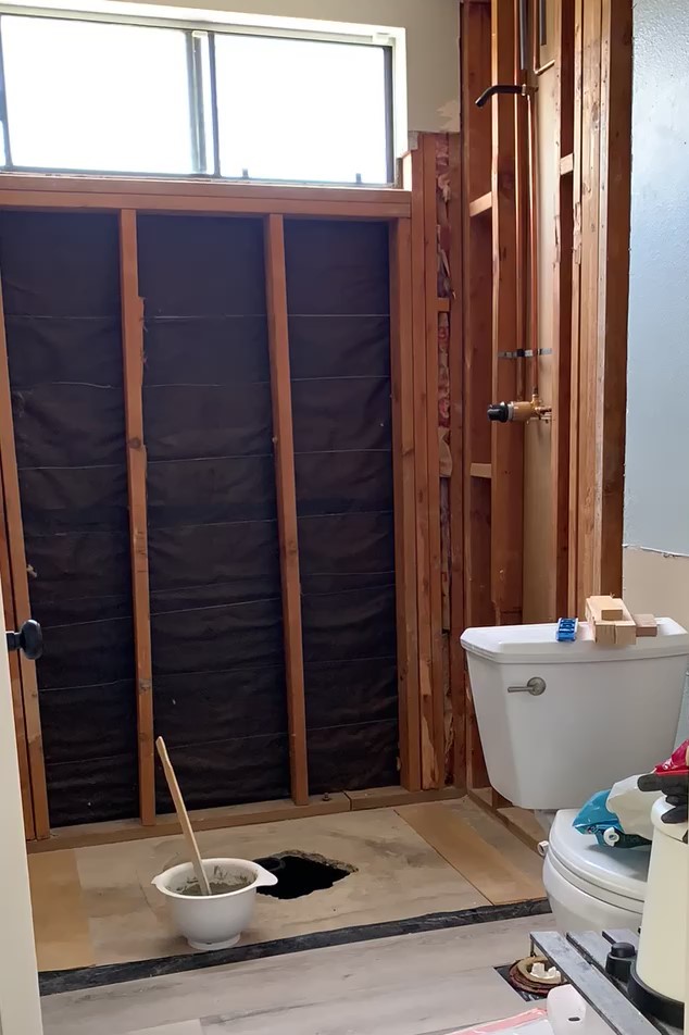how to demo a small bathroom