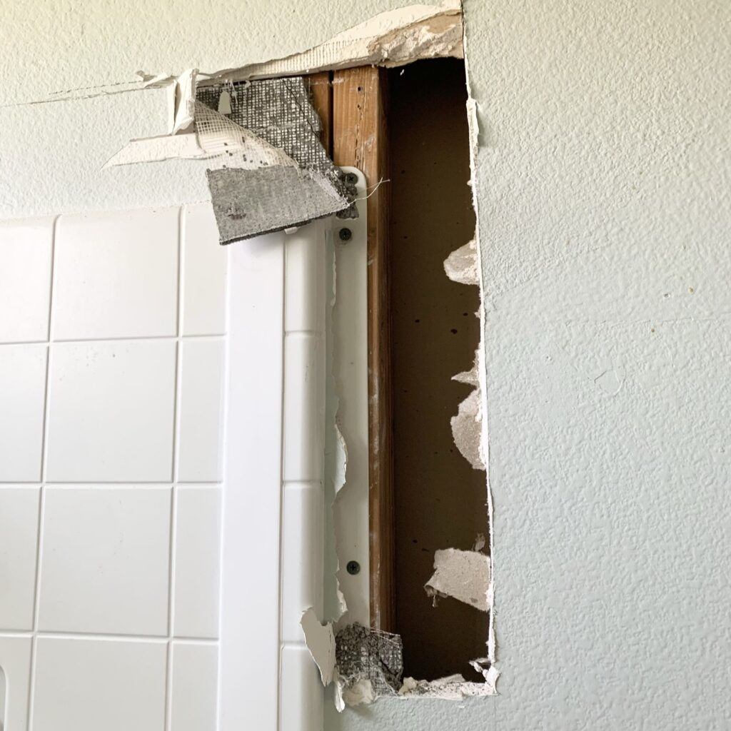 how a shower combo is attached