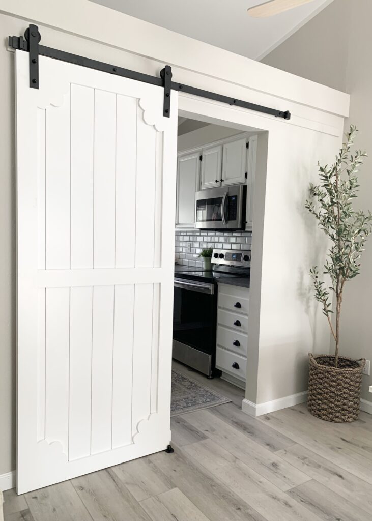shiplap barn door diy