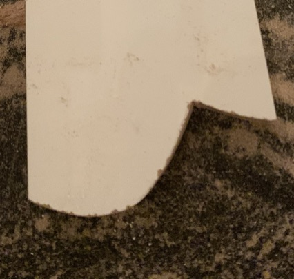 unsanded trim detail