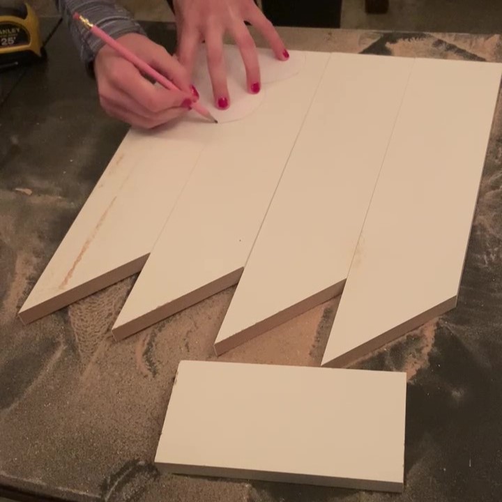 cutting out trim detail