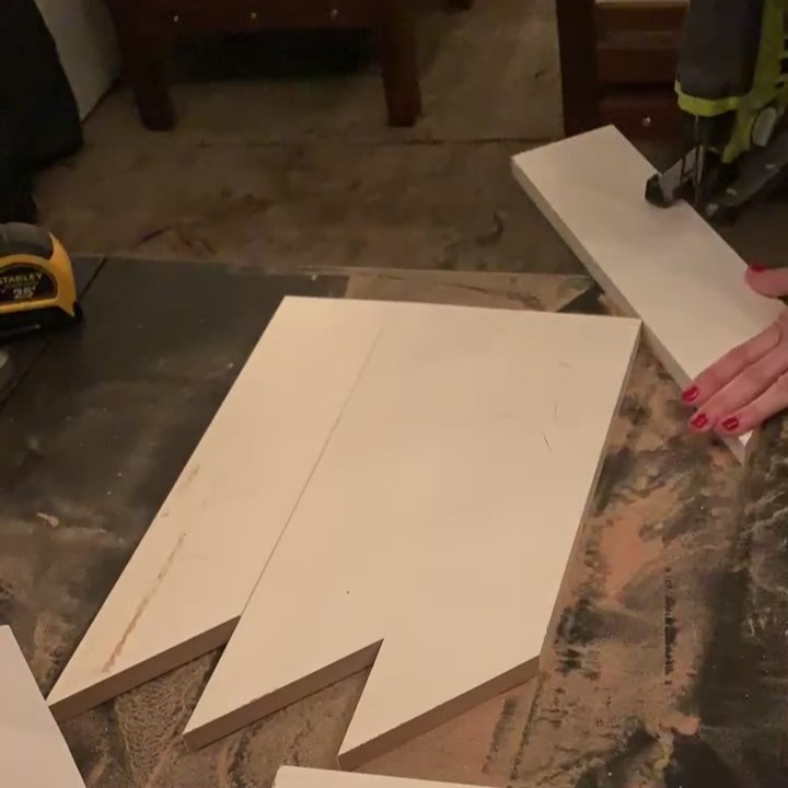 cutting out trim detail