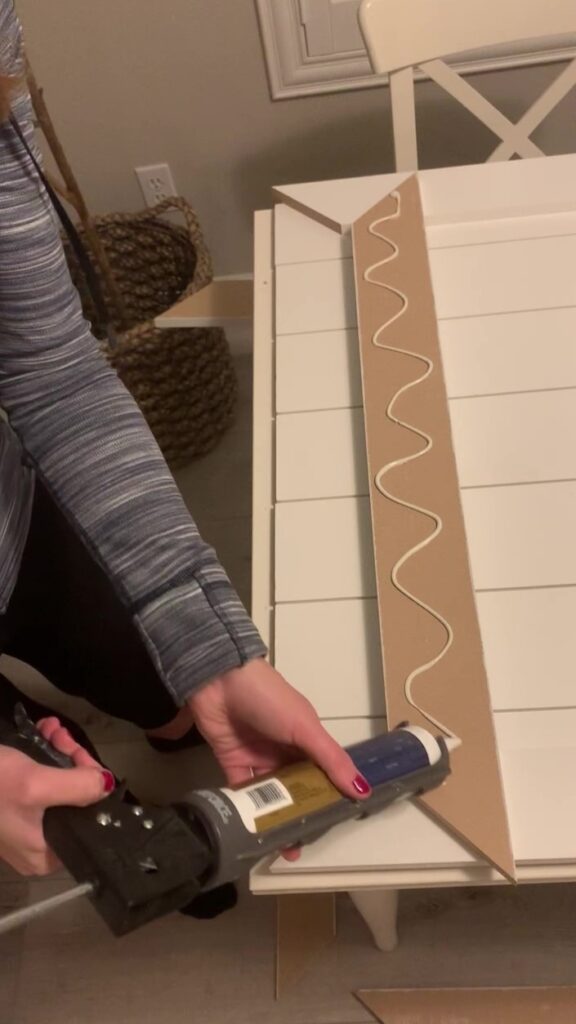 build barn door with liquid nails