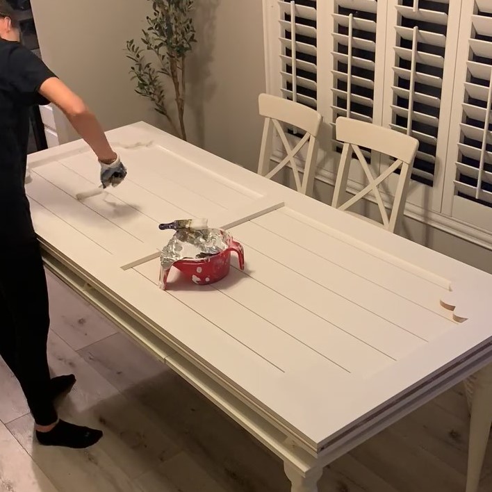 painting diy shiplap barn door