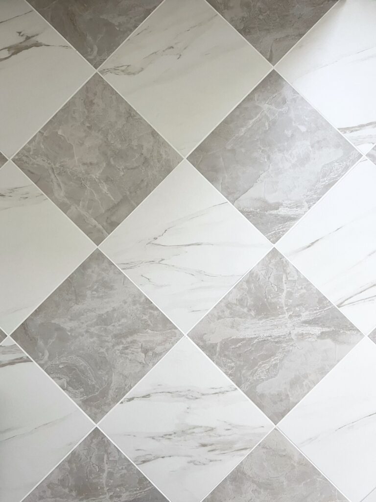 Checkered floor