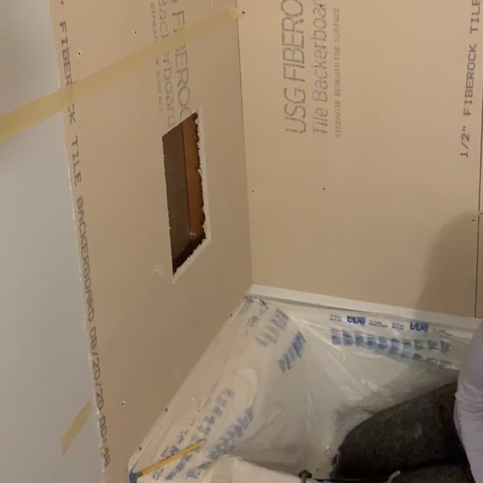 hole in tile backerboard