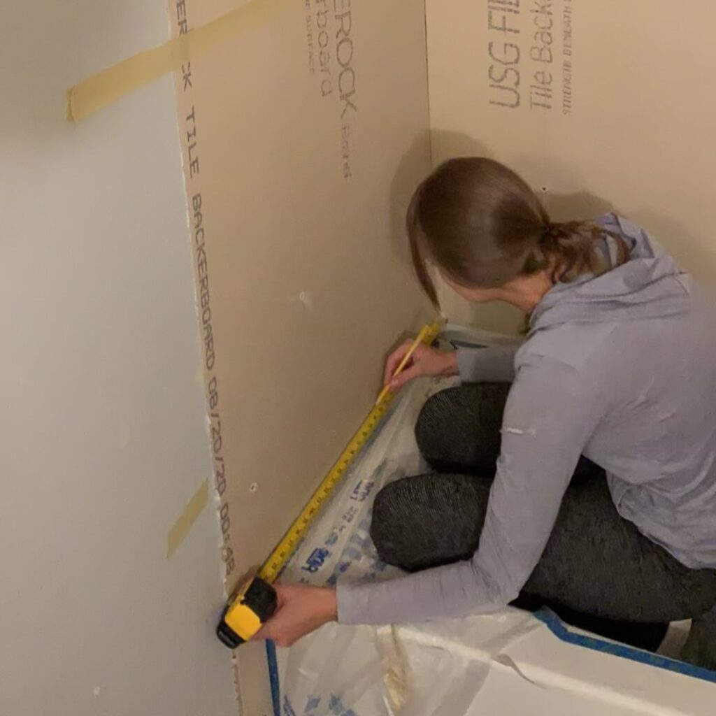 planning custom shower niche