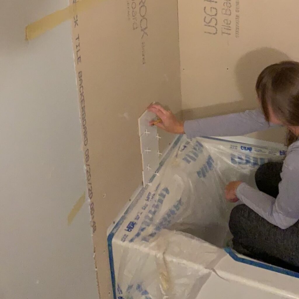 planning tile shower niche