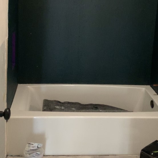 waterproofed custom tile shower