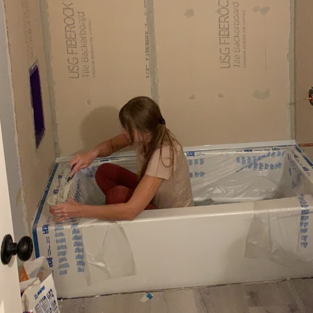 waterproofing shower niche
