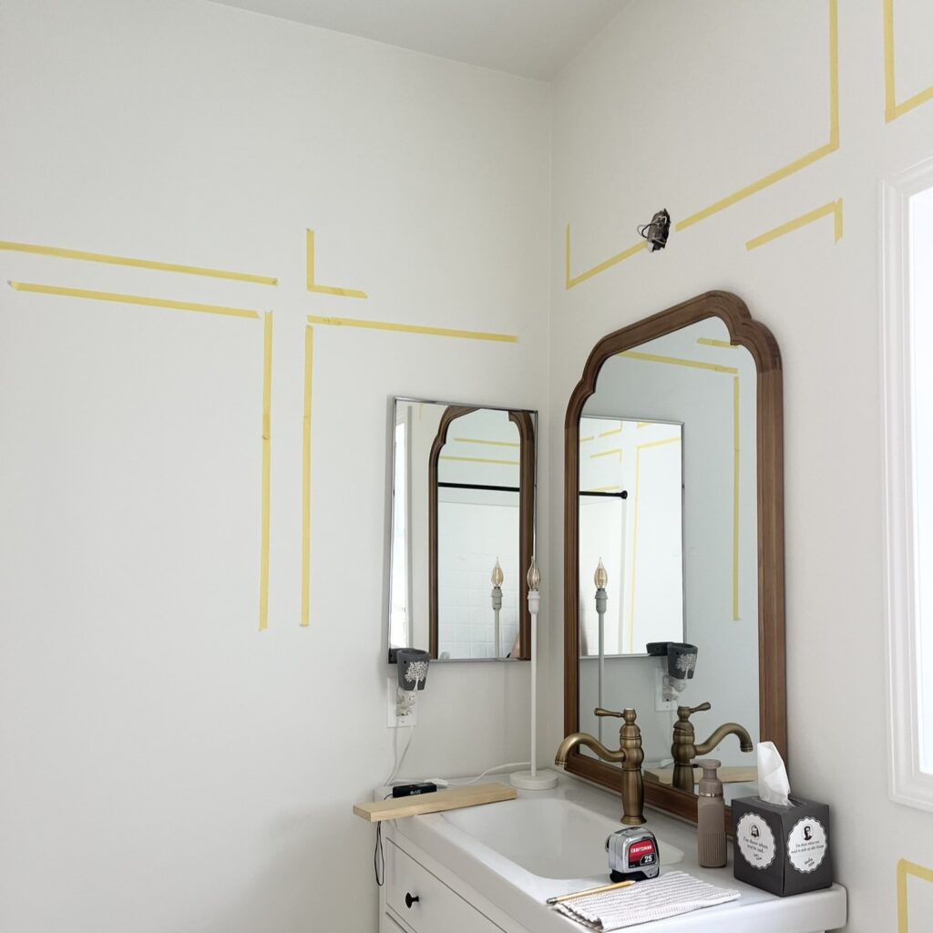 planning DIY wall trim layout