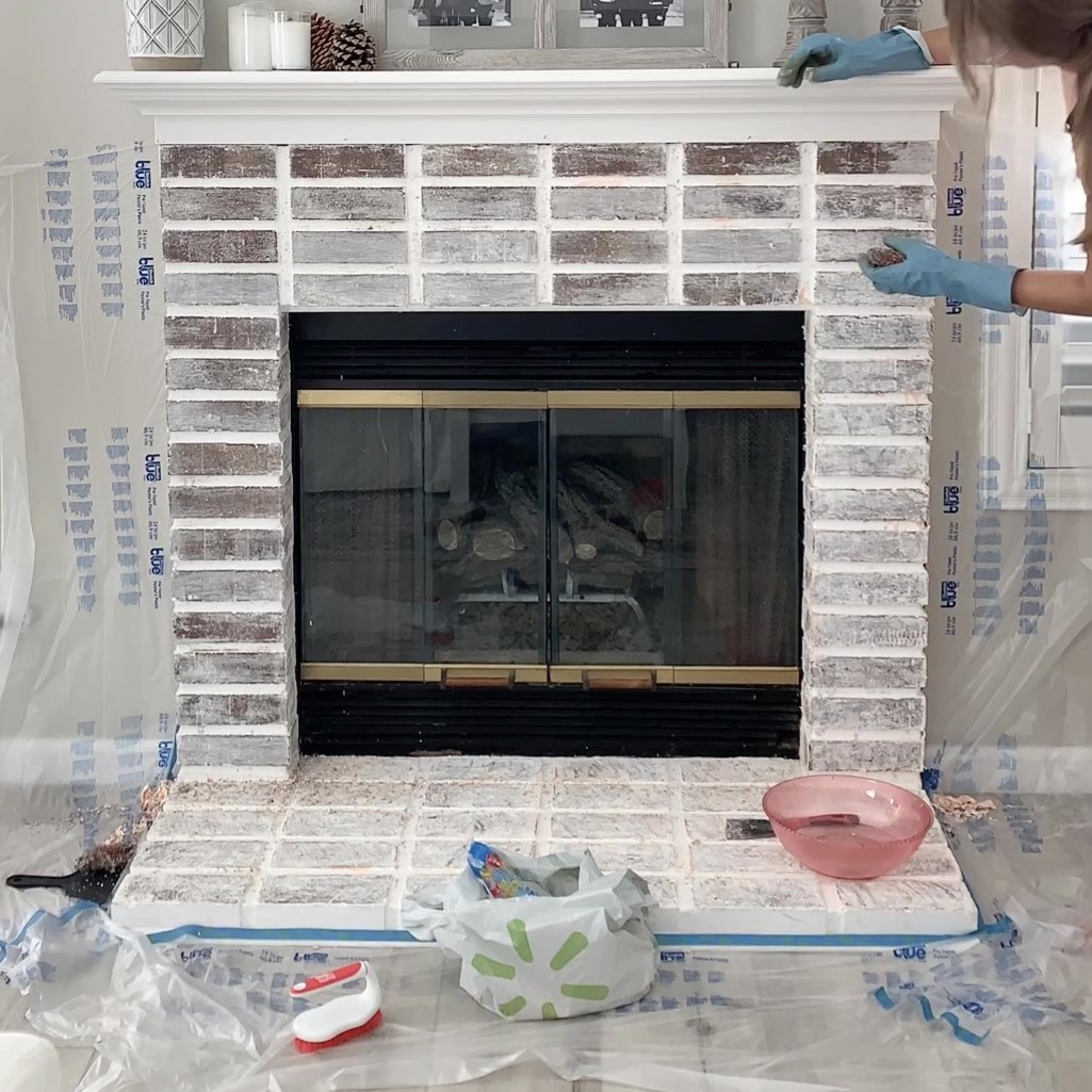 remove paint from brick