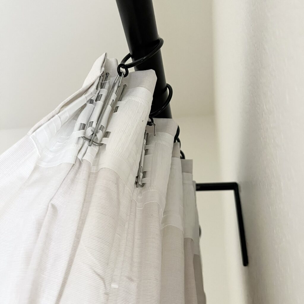 how to hang pinch pleat IKEA curtains