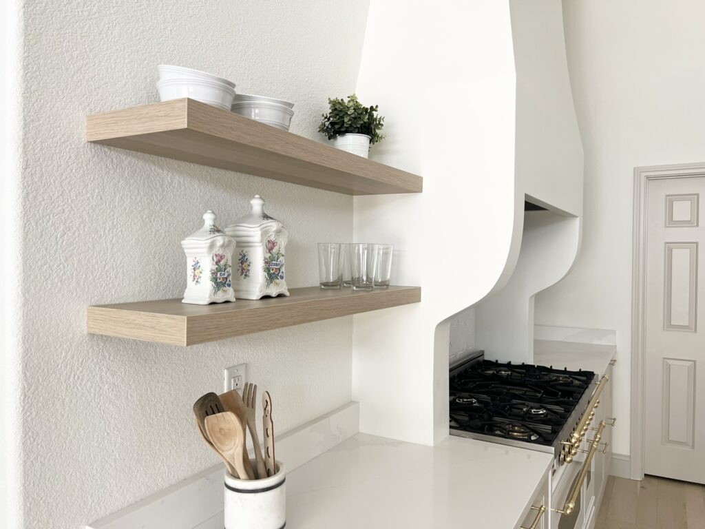 IKEA LACK shelves in kitchen