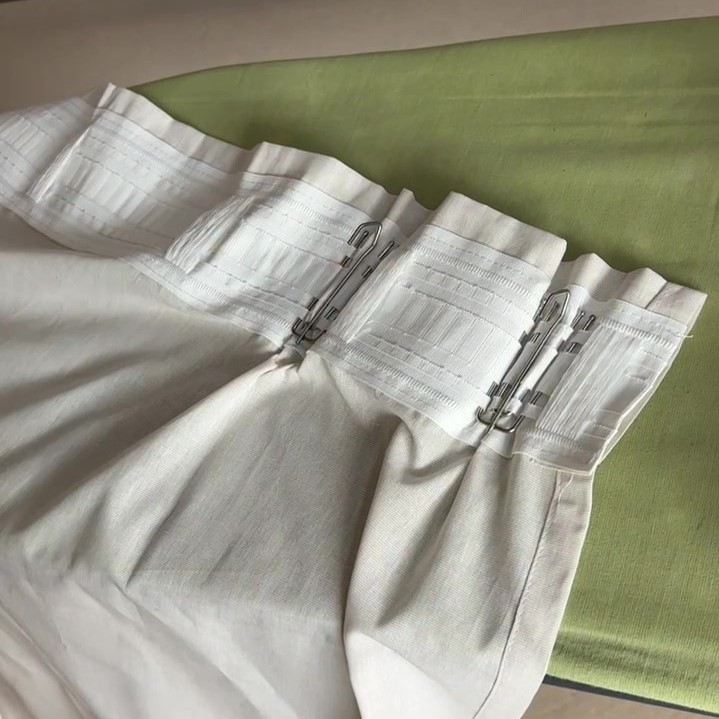 pinch pleated IKEA curtains