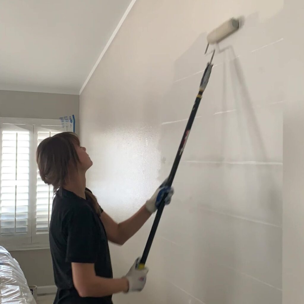 painting a wall
