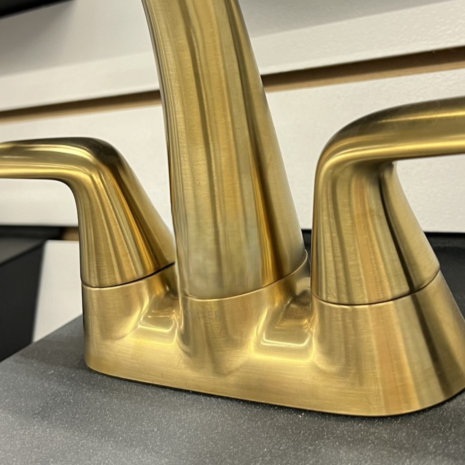 Brushed brass finish