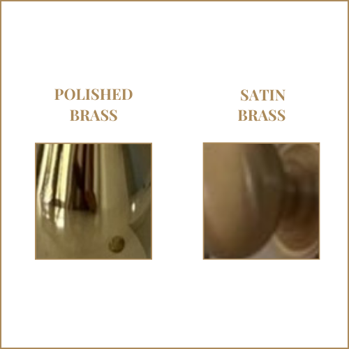 Polished brass vs satin brass