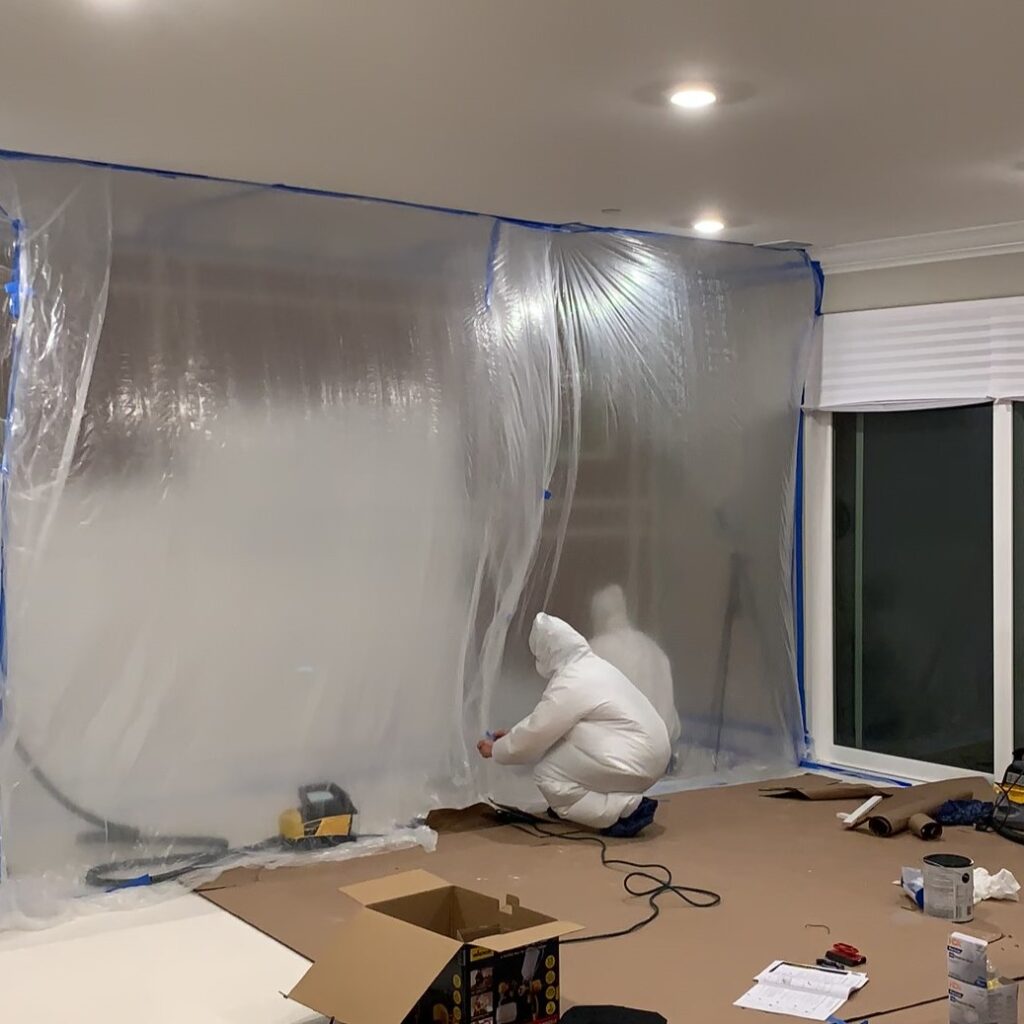 paint booth for diy paneling wall