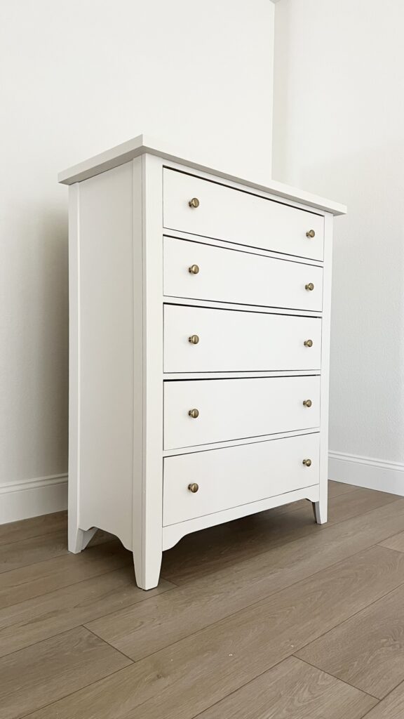 dresser painted natural linen by sherwin williams