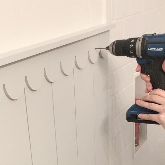 scalloped walls