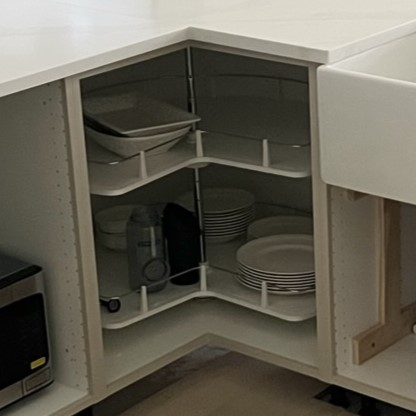 IKEA SEKTION corner kitchen cabinet with carousel