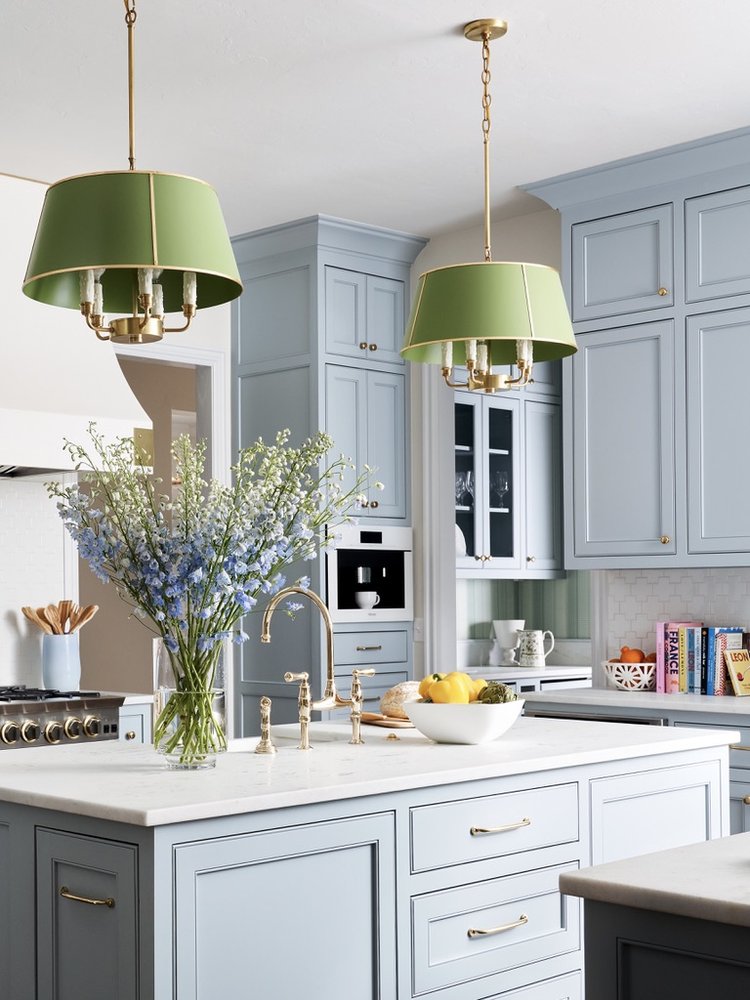 Smoke by Benjamin Moore kitchen cabinets