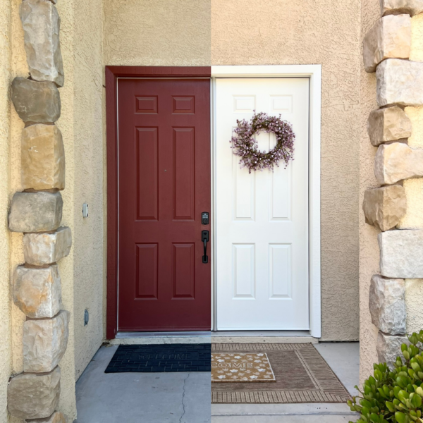 How to Paint a Front Door Without Removing It