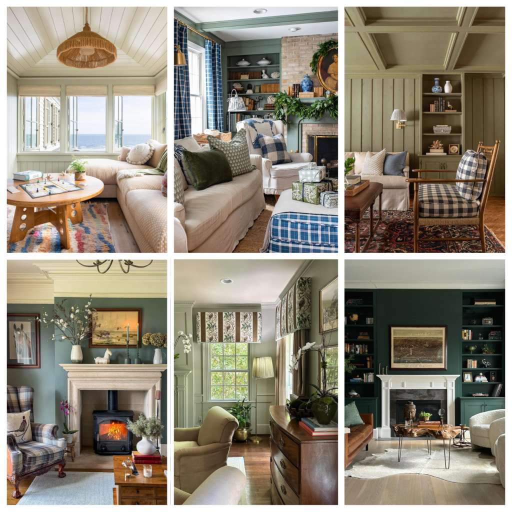 The Most Beautiful Green Living Rooms