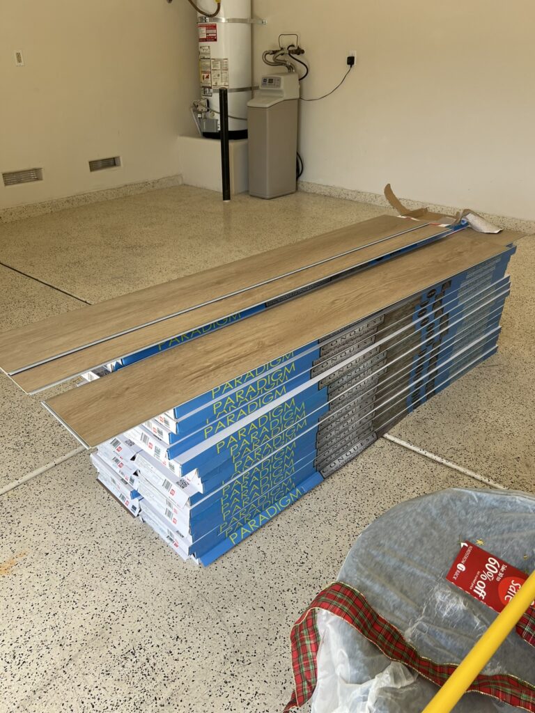 Paradigm Conquest Tower floor in boxes