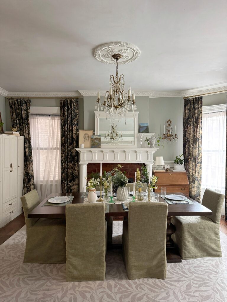 Mizzle by Farrow and Ball living room