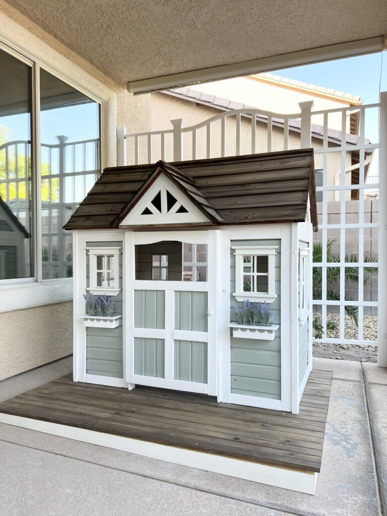 outdoor playhouse makeover