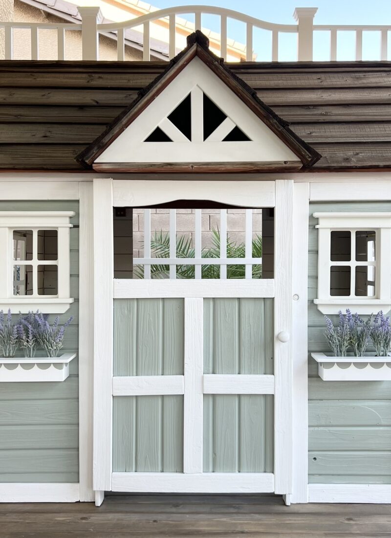DIY playhouse makeover