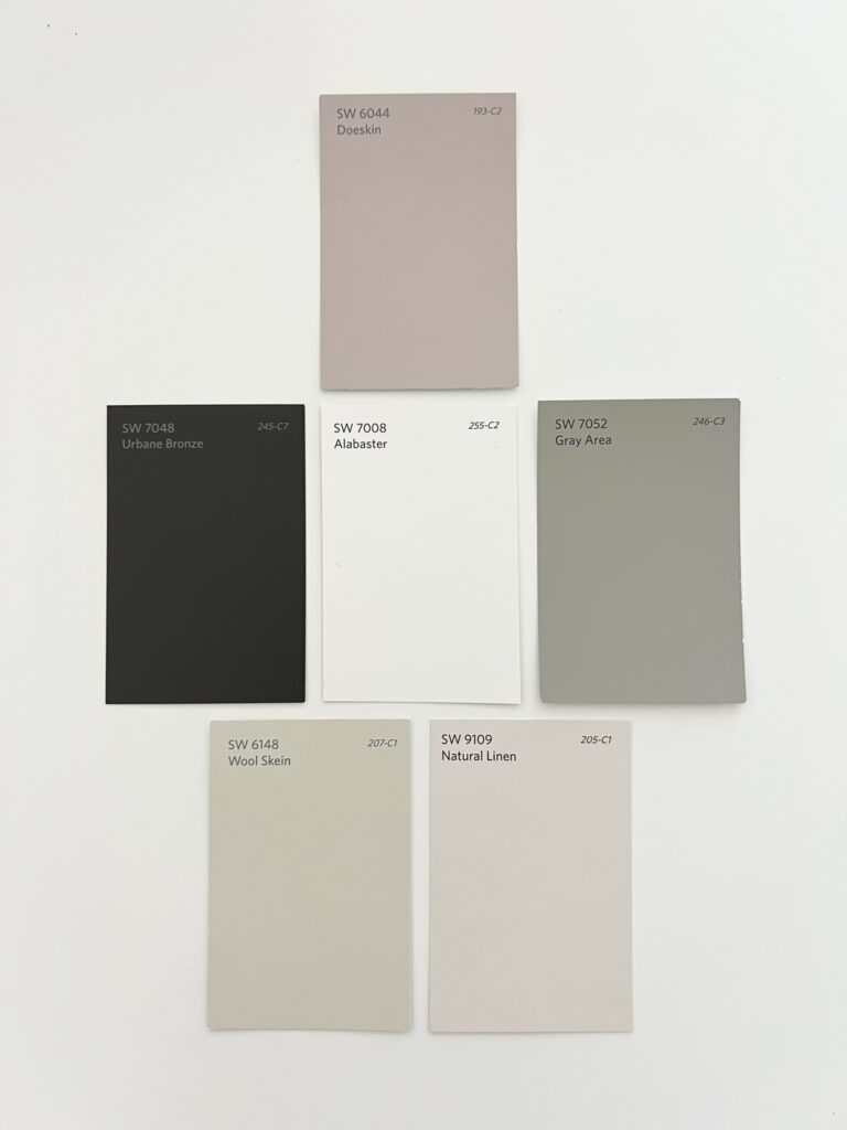Alabaster by Sherwin Williams coordinating colors