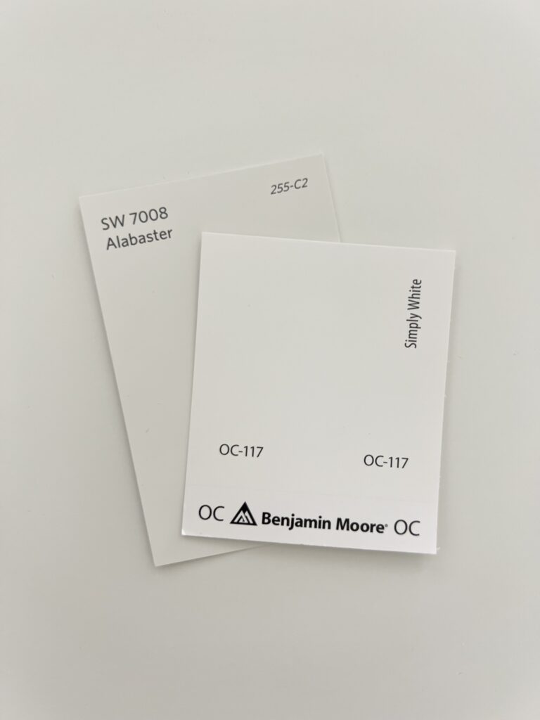 Sherwin Williams Alabaster vs Benjamin Moore Simply White