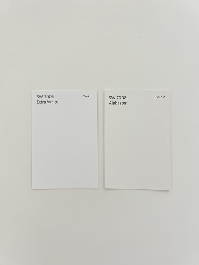 Sherwin Williams Alabaster vs Extra White